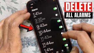 How to Delete All Alarms From Clock App in iPhone