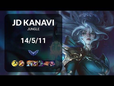 JD Kanavi Diana vs Poppy JUNGLE - KR DIAMOND Patch 13.14