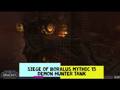 Siege of Boralus Mythic plus 15 / Demon Hunter Tank/ one chest