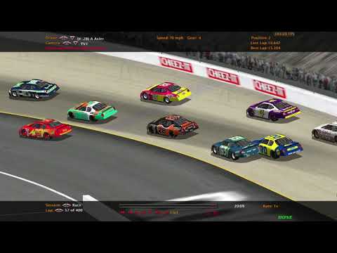 FULL RACE! Nr2003 Dinoco 400 NASCAR Racing 2003 Season Pixar Cars Mod Bristol Piston Cup