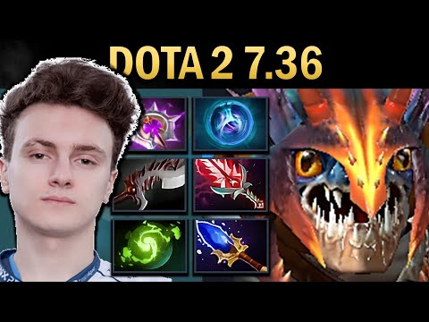 Slark Dota 2 7.36 Miracle with Refresher and Bloodthorn - TI13