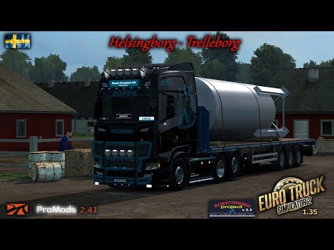 ETS2 1.35 I My Trucking Diary - Episode #211 I Helsingborg to Trelleborg I Promods 2.41, RoEx 2.2