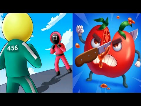 Giant Rush VS Hit Tomato 3D  Android iOS Mobile Gameplay Walkthrough by Tom Cat