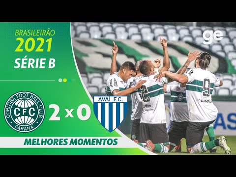 Gols e lances de Coritiba x Avaí