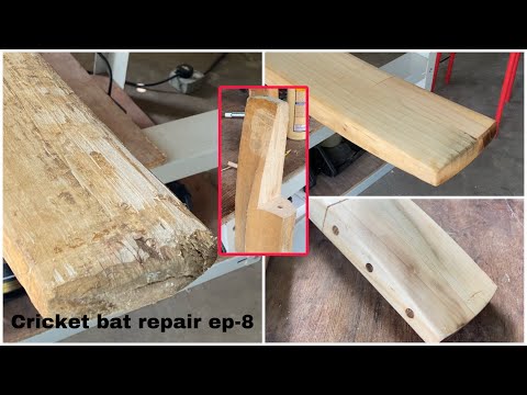 Cricket bat toe repair with dowels @MHAMaster