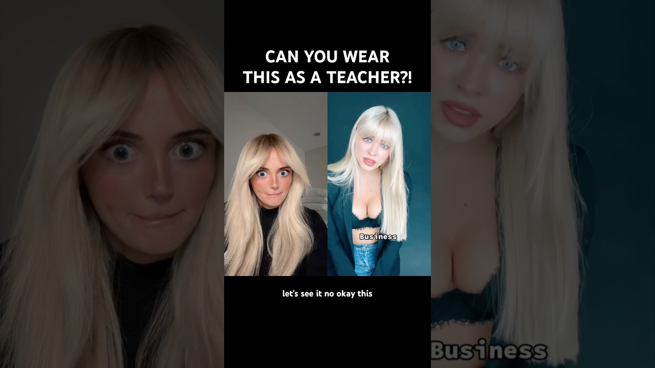 CAN YOU WEAR THESE OUTFITS AS A TEACHER?! Creator: @bellamartinezzz #outfit #fashion #duet