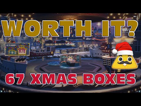 Opening 67 Christmas Containers   World Of Warships #worldofwarships #gaming #worthit