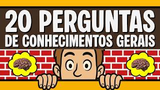 VOCÊ TEM 1% DE CHANCE DE PASSAR NESTE QUIZ DE CONHECIMENTOS GERAIS COM 20 PERGUNTAS | NOVO QUIZ