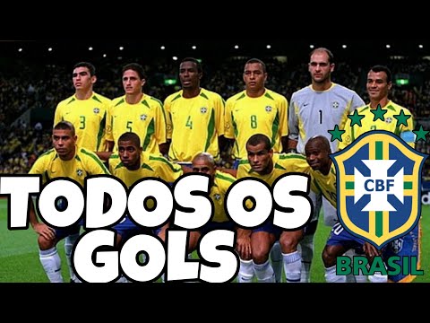 TODOS OS GOLS DO BRASIL NA COPA DE 2002