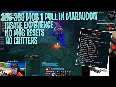Maraudon 355-369 Mob 1 Pull Power Leveling (NO RESETS OR CRITTERS) INSANE GOLD & EXPERIENCE !