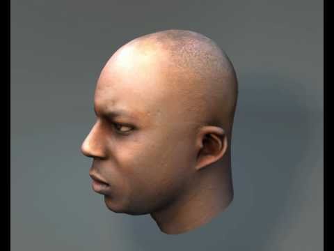 my first fully textured human head