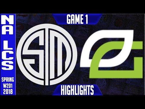 TSM vs OPT Highlights | NALCS Spring 2018 S8 W2D1 | Team Solomid vs OpTic Gaming Highlights