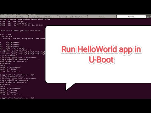 Run HelloWorld application in U-Boot #linux #uboot #embeddedsystems #arm #firmware