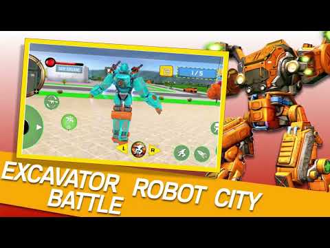 Excavator Robot War - Car Game
