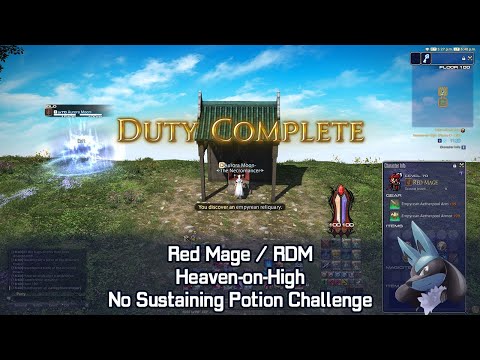 FFXIV RDM HoH Solo ZERO Sustaining Potion Challenge CLEAR!