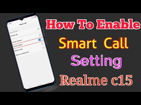 Realme C15 Phone Main Smart Call Setting Kaise Kare || How To Enable Smart Call Setting Realme C15