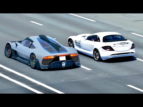 Mercedes-AMG Project One vs Mercedes SLR McLaren - Drag Race 20 KM