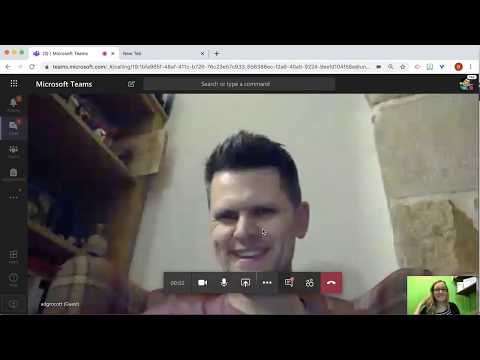 Receiving a Microsoft Teams video chat