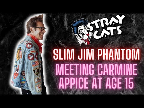 Slim Jim Phantom (Stray Cats) Meeting Carmine Appice At Age 15