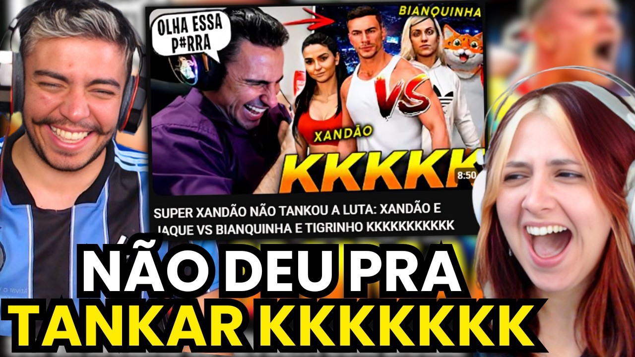 SUPER XANDÃO NÃO TANKOU A LUTA: XANDÃO E JAQUE VS BIANQUINHA E TIGRINHO KKKKKKKKKKK | react