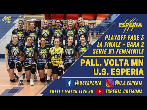 #SerieB1F LIVE - Pallavolo Volta Mantovana vs U.S. Esperia