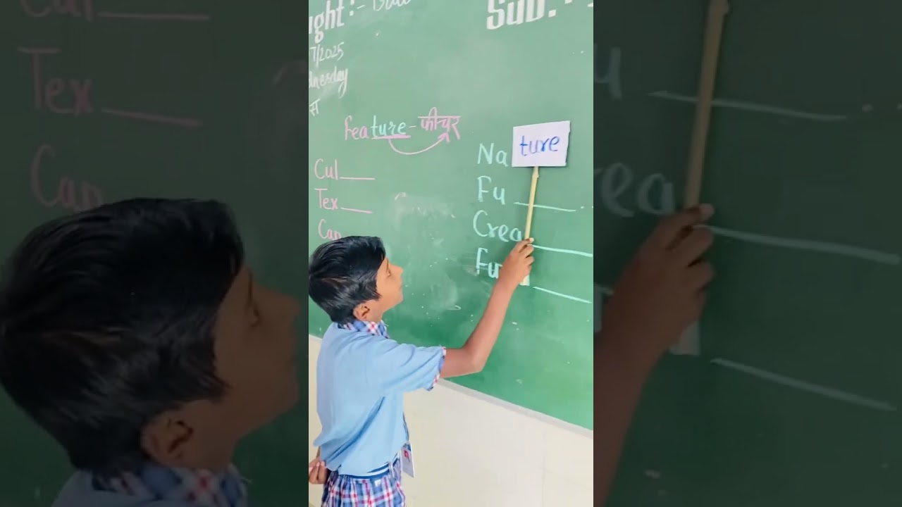 English Activity | Std-4 | Fun Learning | TLM | +ture Words | Activity Based Learning | New Words |