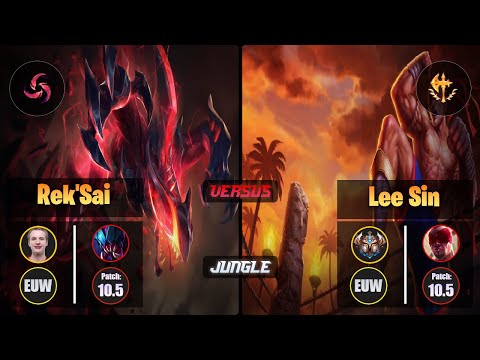 Jankos REK'SAI (Jungle) [Hail of Blades] VS LEE SIN - Challenger EUW Patch 10.5