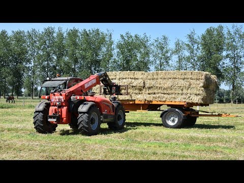 Manitou MLT634 - Loonw. T'Jampens - hooi laden