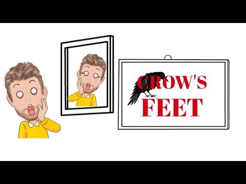 English Tutor Nick P Noun Phrase (340) Crow's Feet - Origin - Animated