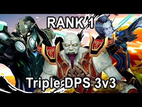 BFA Best Triple DPS 3v3 Arena Ret Rogue Shadow Priest Savix ft. Sensus Anboni