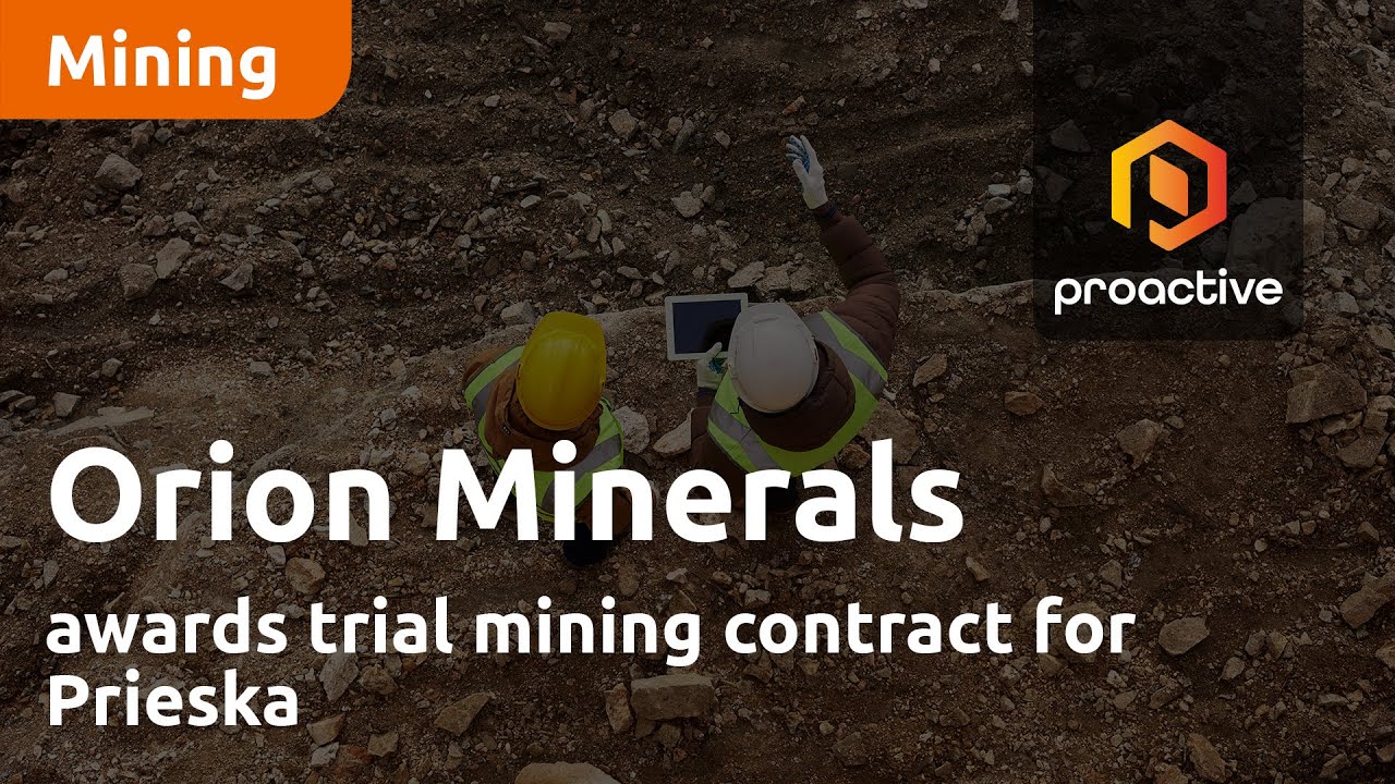 Orion Minerals awards trial mining contract for Prieska