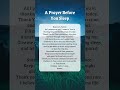 A Prayer Before Sleep | Bedtime Prayer | Night Prayer