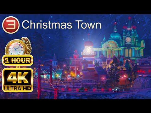 CHRISTMAS TOWN 4K: 1 Hour of Festive Magic & Relaxing Music