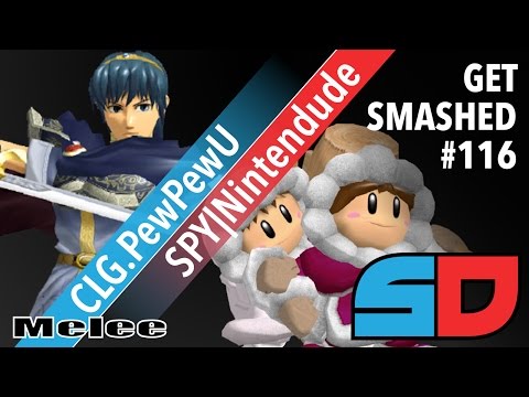 Get Smashed #116 - Grand Finals: CLG.PewPewU (Marth) vs SPY|Nintendude (Ice Climbers)