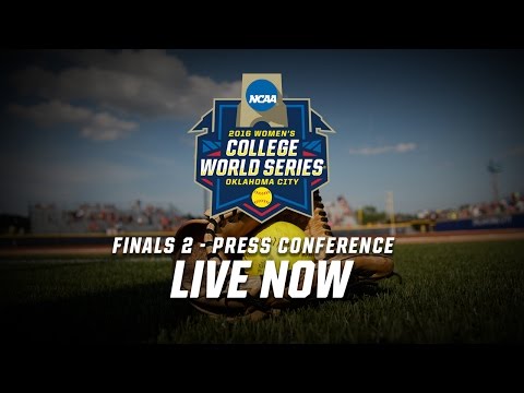 2016 Women's College World Series Finals - Game 2 Postgame Press Conference