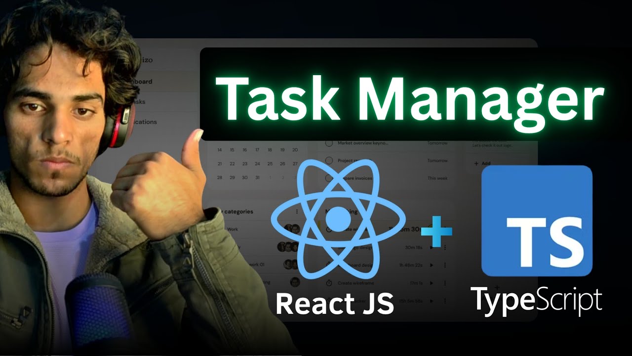 CRUD App Using React + TypeScript | Task Manager Productivity App | @codebymahesh | TypeScript