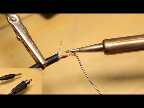 Soldering Basics- Simple mono RCA to stereo 3.5mm cable