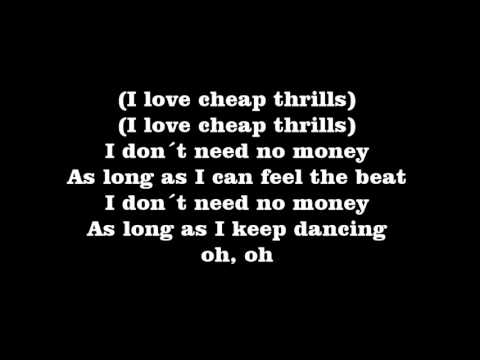 Sia   Cheap Thrills Lyrics Only
