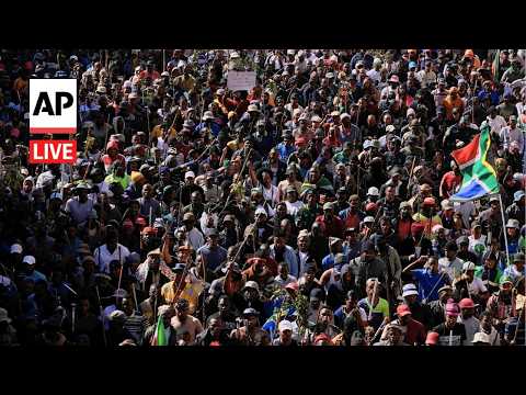 Video Thumbnail: LIVE: Anti-immigration protesters march in South Africa
