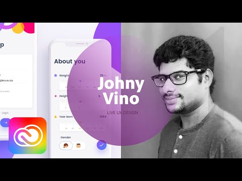 Live UI/UX Design with Johny Vino 1/3 | Adobe Creative Cloud