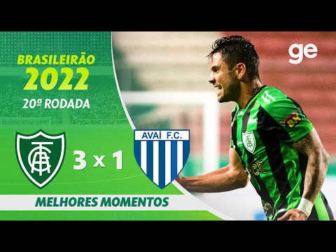 Gols e lances de América-MG x Avaí