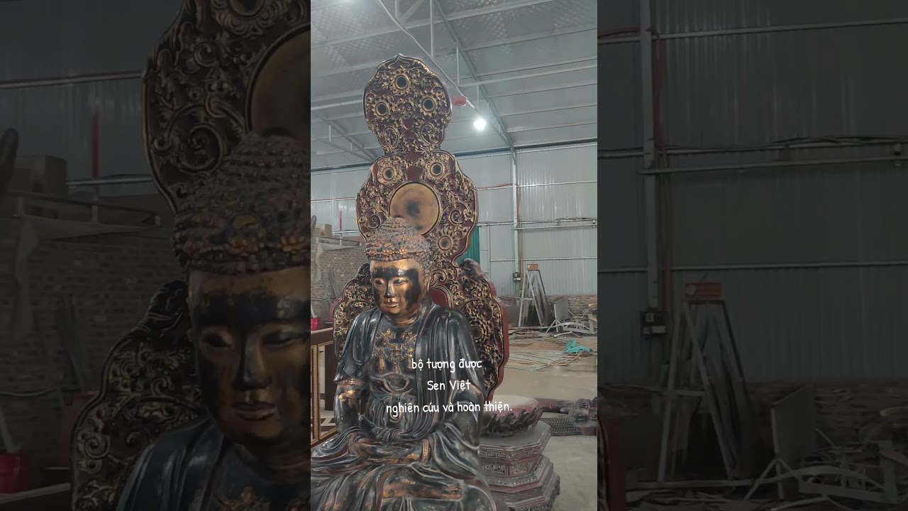 Tượng tam thế nucc theo mẫu cổ chùa tây phương