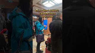 The Elevators on Cruise Ships are ALWAYS Crowded. TAKE THE STAIRS IF YOU CAN! #cruise  #travel