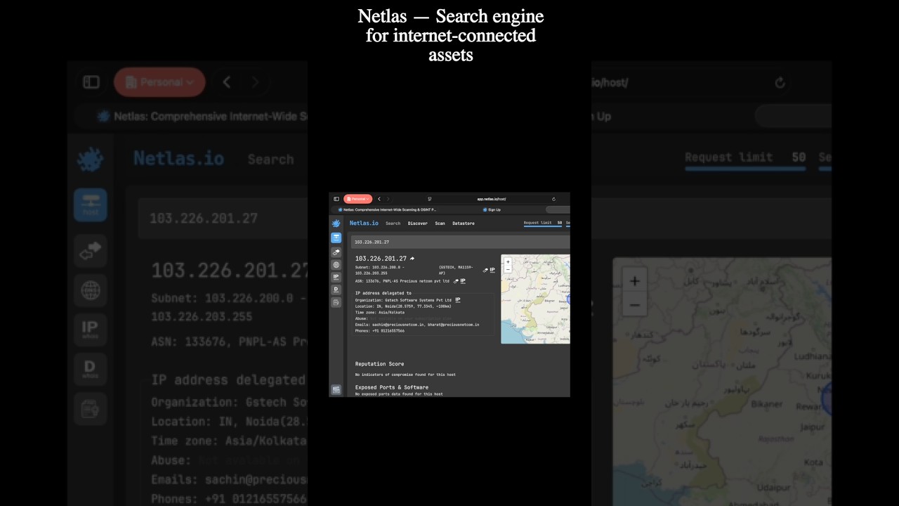 Netlas: Advanced Internet Asset Search Engine  #CyberCavin #cybersecurity