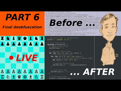 Deobfuscating world's smallest chess program in JS - part 6 - no meaningless variables left