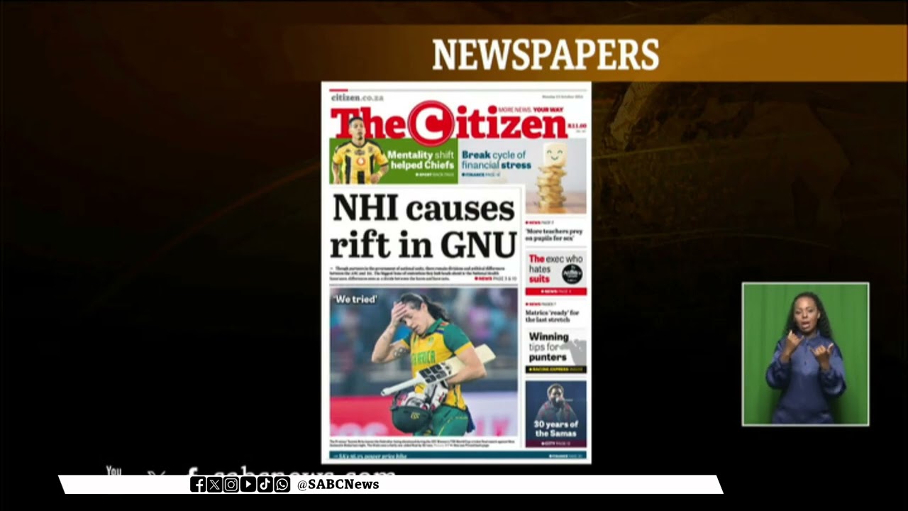 Newspapers I 21 October 2024