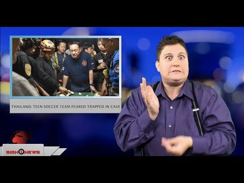 Thailand: teen soccer team feared trapped in cave (ASL - 6.25.18)