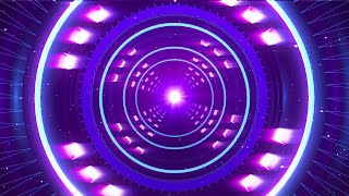 4K Abstract Sci-Fi Tunnel VJ Motion Background || Neon Light Tunnel Free VJ Loops || 4K VJ Loops