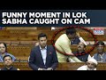 Lok Sabha Funny Moment Watch Two MPs Fight Over Seat Amid BJP S Tejasvi Surya S Speech Viral