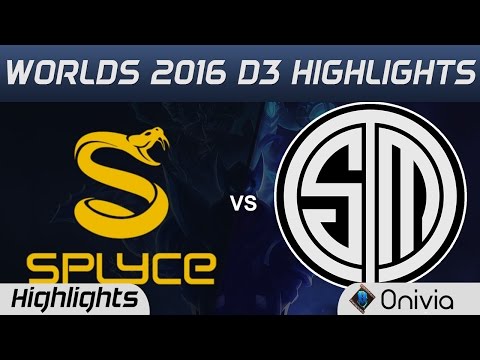 SPY vs TSM Highlights Worlds 2016 D3 Splyce vs Team Solo Mid
